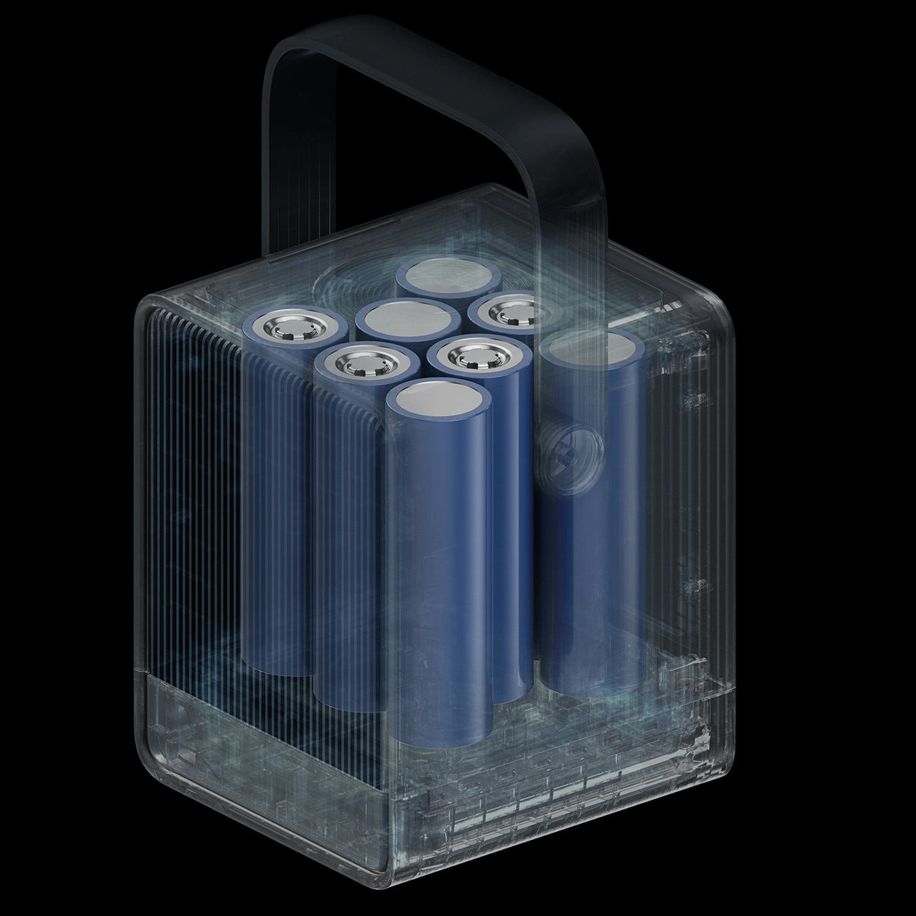 Vanjska baterija Cuktech, 40000mAh, 300W, QC + PD + FQI, 1 x QI - 2 x USB-A - 2 x USB-C, Crna