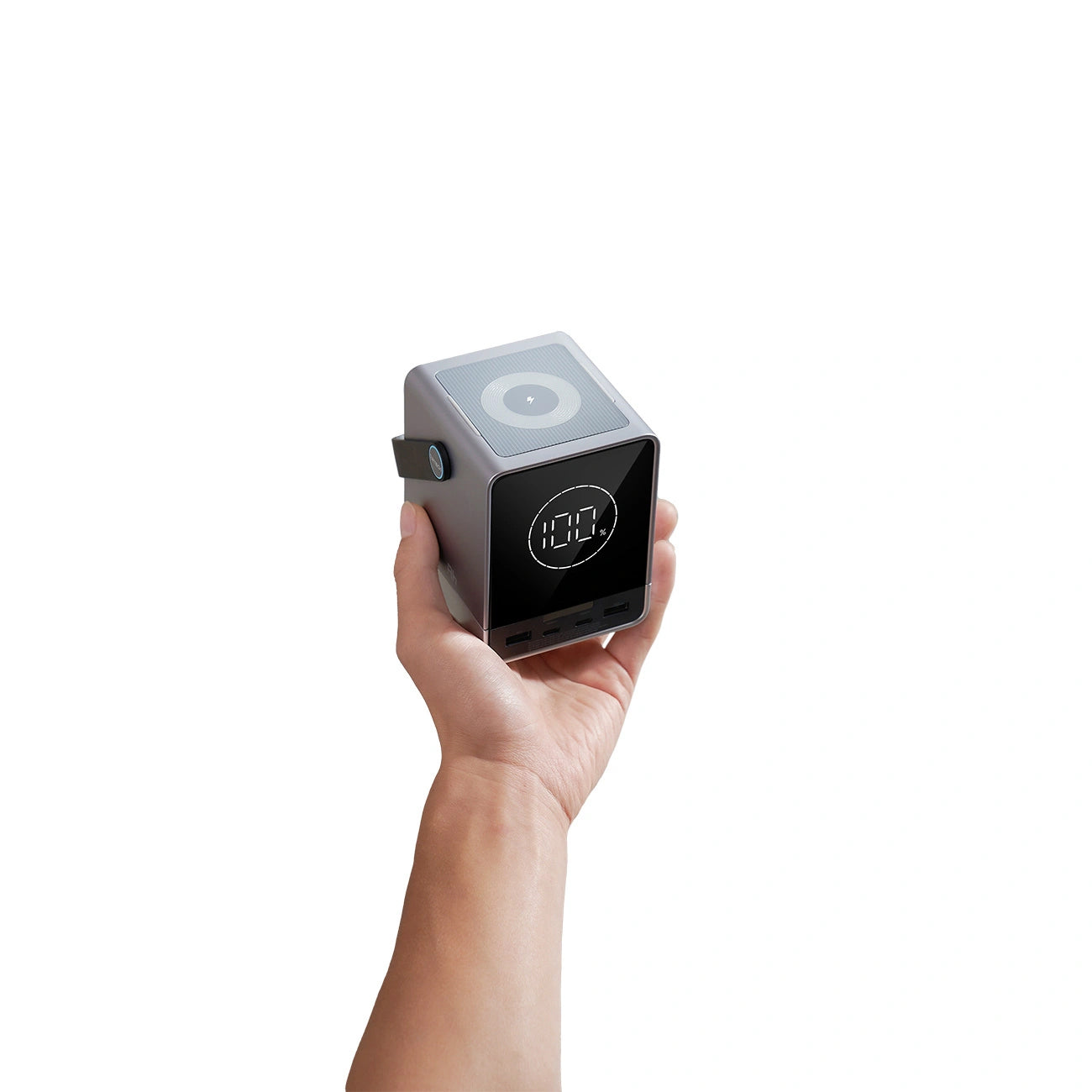 Vanjska baterija Cuktech, 40000mAh, 300W, QC + PD + FQI, 1 x QI - 2 x USB-A - 2 x USB-C, Crna