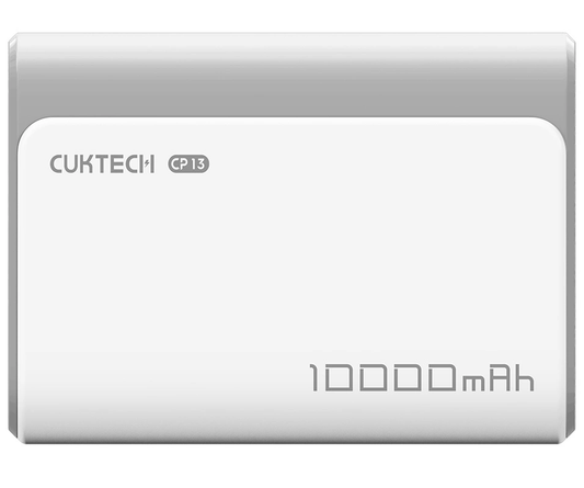 Vanjska baterija Cuktech CP13, 10000mAh, 30W, QC + PD, 1 x USB-A - 1 x USB-C, Siva