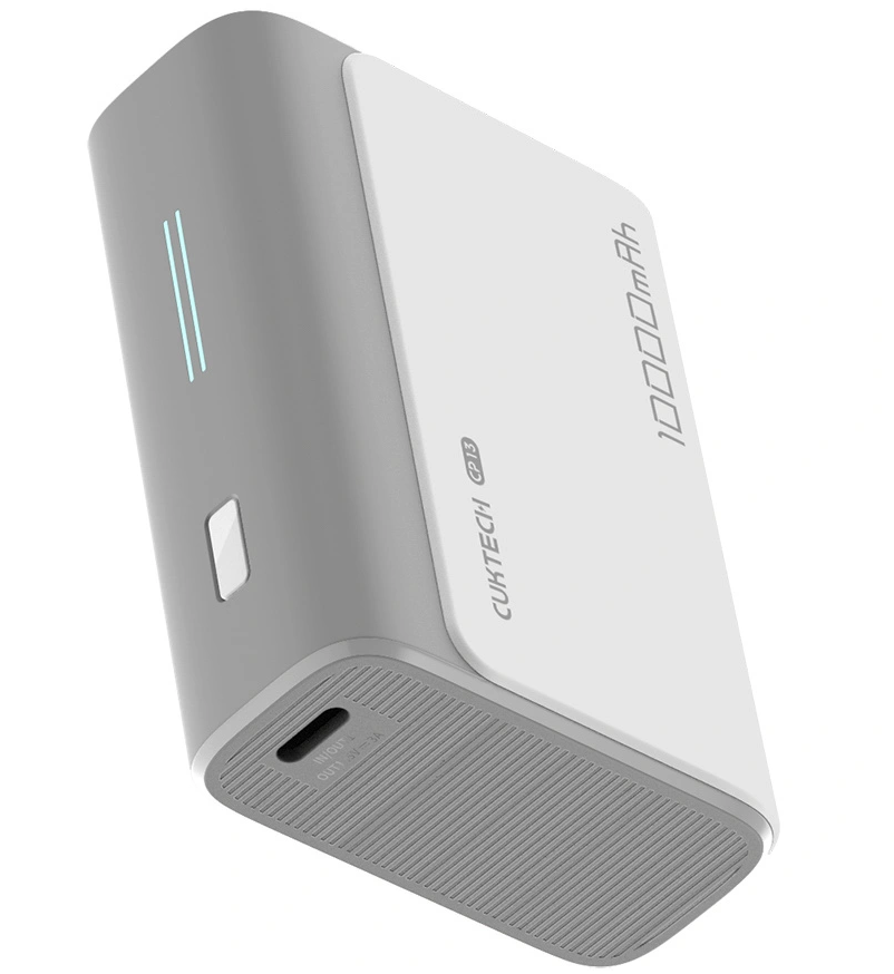 Vanjska baterija Cuktech CP13, 10000mAh, 30W, QC + PD, 1 x USB-A - 1 x USB-C, Siva