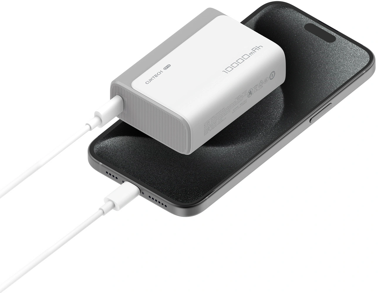 Vanjska baterija Cuktech CP13, 10000mAh, 30W, QC + PD, 1 x USB-A - 1 x USB-C, Siva