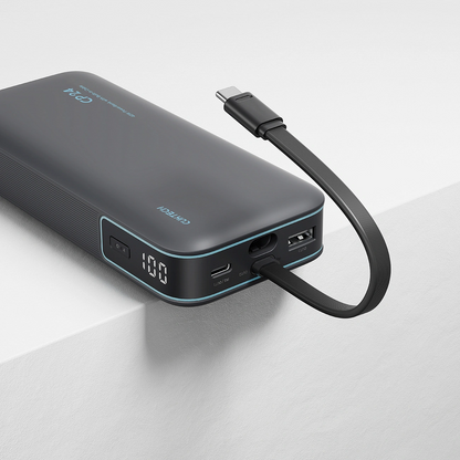 Vanjska baterija Cuktech LPB200N, 20000mAh, 40W, QC + PD, 1 x USB-A - 2 x USB-C, Crna