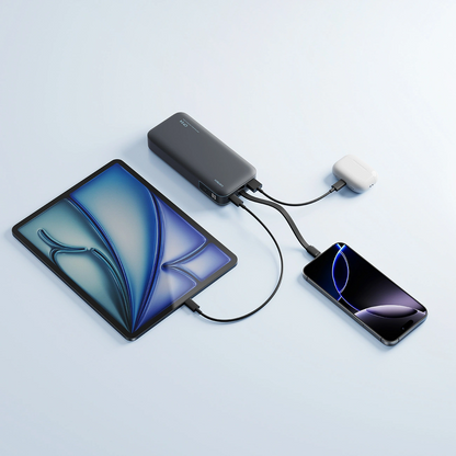 Vanjska baterija Cuktech LPB200N, 20000mAh, 40W, QC + PD, 1 x USB-A - 2 x USB-C, Crna