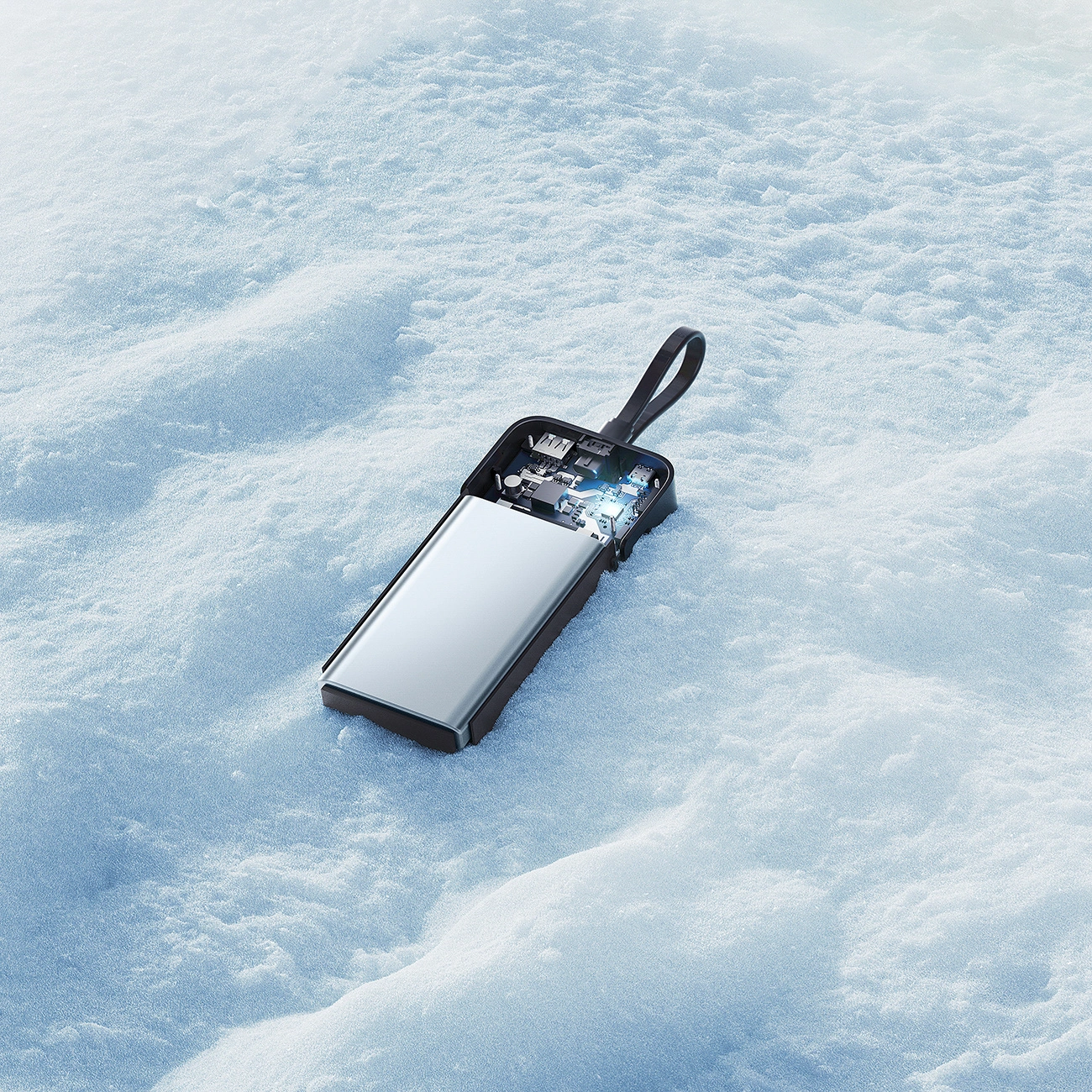 Vanjska baterija Cuktech LPB200N, 20000mAh, 40W, QC + PD, 1 x USB-A - 2 x USB-C, Crna