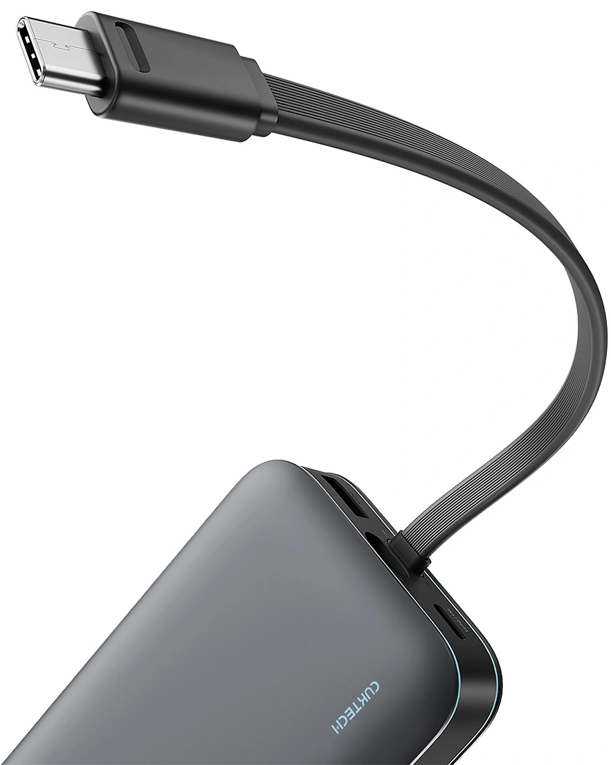 Vanjska baterija Cuktech LPB200N, 20000mAh, 40W, QC + PD, 1 x USB-A - 2 x USB-C, Crna