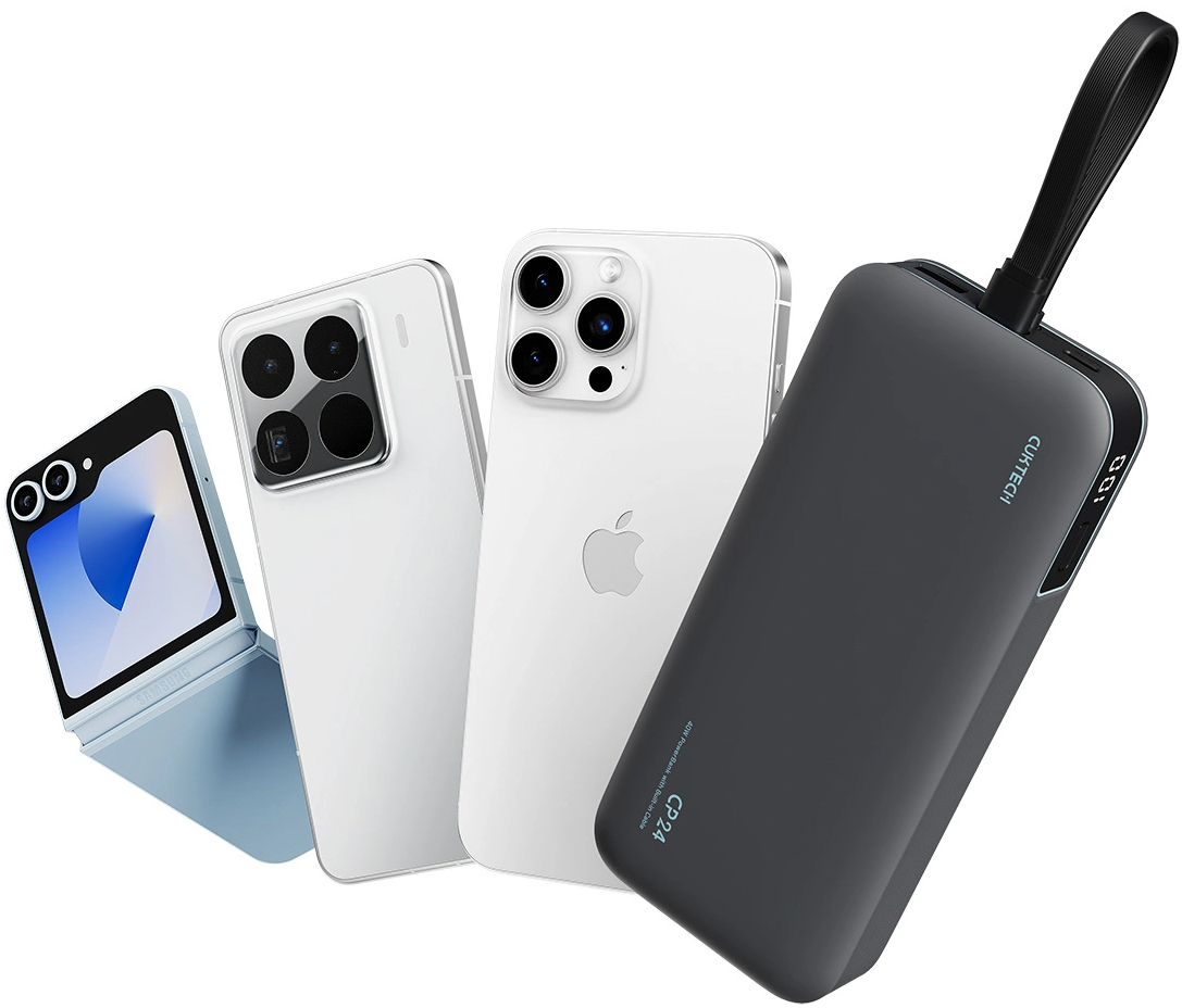 Vanjska baterija Cuktech LPB200N, 20000mAh, 40W, QC + PD, 1 x USB-A - 2 x USB-C, Crna