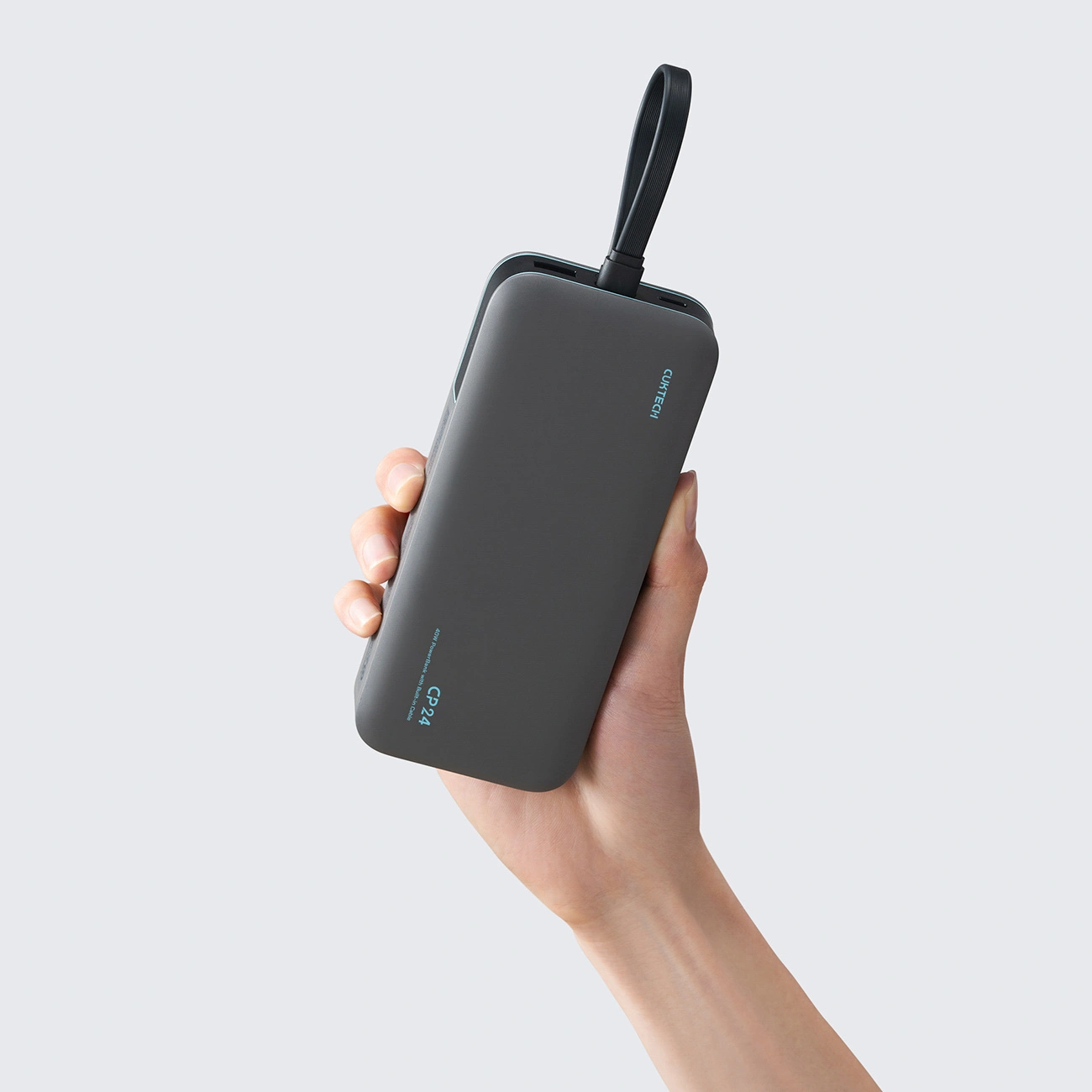Vanjska baterija Cuktech LPB200N, 20000mAh, 40W, QC + PD, 1 x USB-A - 2 x USB-C, Crna