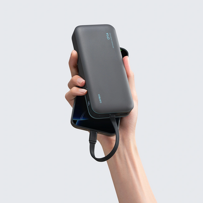 Vanjska baterija Cuktech LPB200N, 20000mAh, 40W, QC + PD, 1 x USB-A - 2 x USB-C, Crna