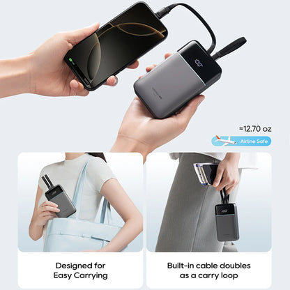 Vanjska baterija Cuktech LPB200NL, 20000mAh, 40W, QC + PD, 1 x Lightning - 1 x USB-A - 2 x USB-C, Siva CKB200NLGLGY