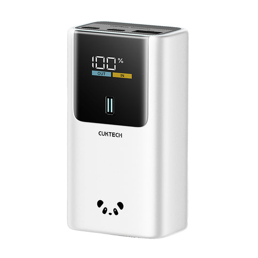 Vanjska baterija Cuktech PB1055, 10000mAh, 55W, QC + PD, 1 x USB-A - 2 x USB-C, Siva CKPB1055GBTG