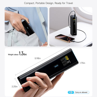 Vanjska baterija Cuktech PB200U, 20000 mAh, 210 W, QC + PD, 1 x USB-A – 2 x USB-C, bijela CKPB200UGLGR