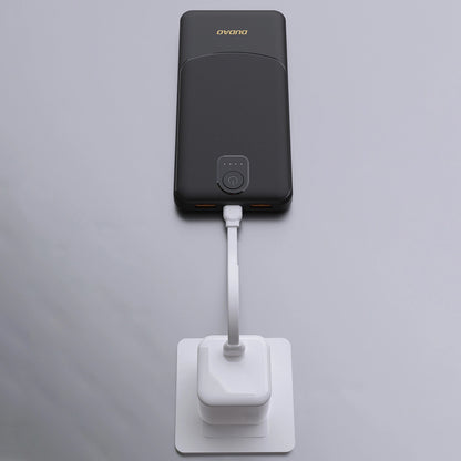 Vanjska baterija Dudao K10, 10000mAh, 12W, 2 x USB-A, Crna