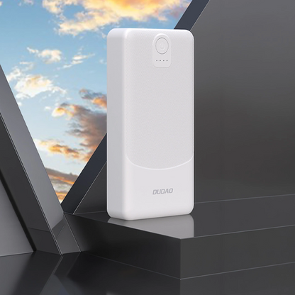 Vanjska baterija Dudao K10Pro, 20000mAh, 12W, 2 x USB-A, Bijela