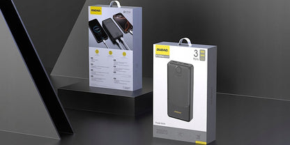 Vanjska baterija Dudao K10Pro, 20000mAh, 12W, 2 x USB-A, Crna