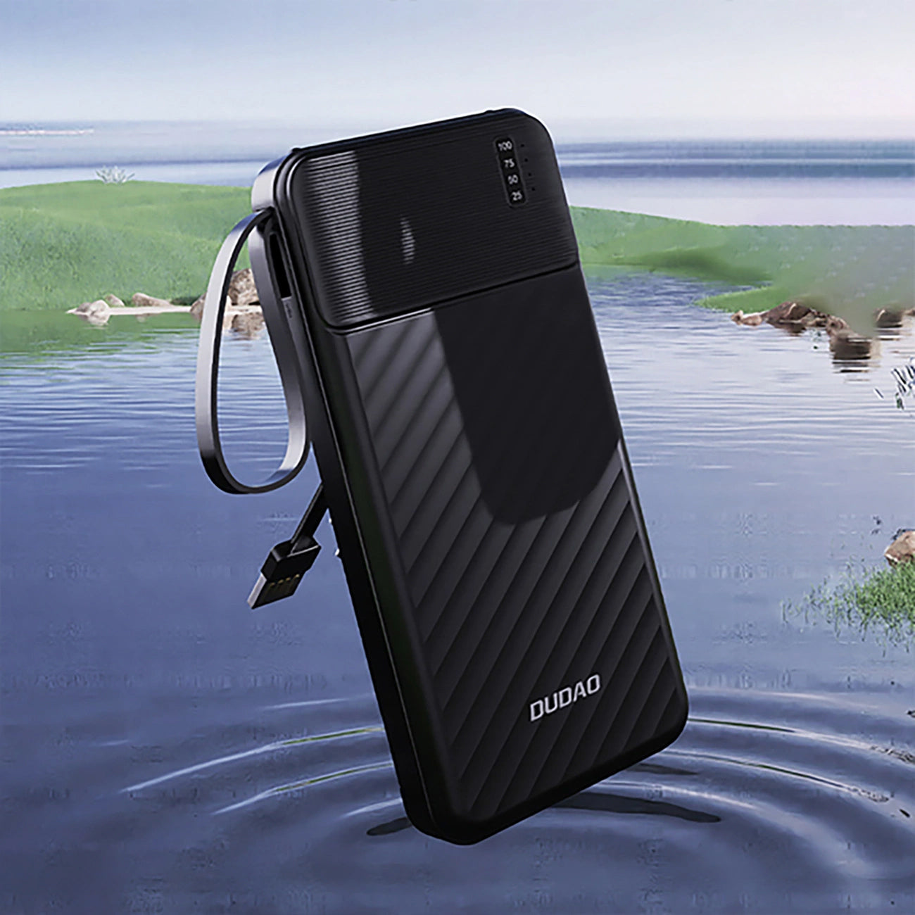 Vanjska baterija Dudao K11 Pro, 20000mAh, 10W, 1 x Lightning - 1 x microUSB - 1 x USB-A - 1 x USB-C, Crna