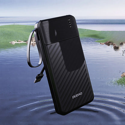 Vanjska baterija Dudao K11 Pro, 20000mAh, 10W, 1 x Lightning - 1 x microUSB - 1 x USB-A - 1 x USB-C, Crna