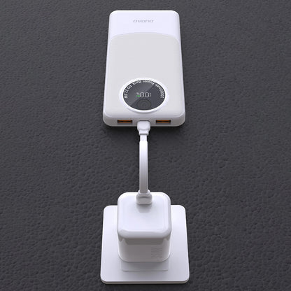 Vanjska baterija Dudao K12, 10000mAh, 22.5W, QC + PD, 1 x USB-C - 2 x USB-A, Crna