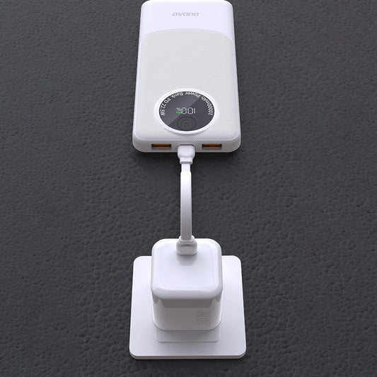Vanjska baterija Dudao K12Pro, 20000mAh, 22.5W, QC + PD, 1 x USB-C - 2 x USB-A, Bijela