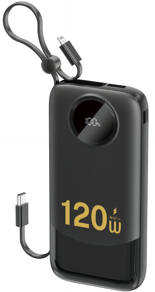 Vanjska baterija Dudao K13, 10000mAh, 22.5W, QC + PD, 1 x Lightning - 1 x USB-A - 2 x USB-C, Crna