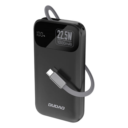 Vanjska baterija Dudao K31, 10000mAh, 22.5W, PD, 2 x USB-C, Crna