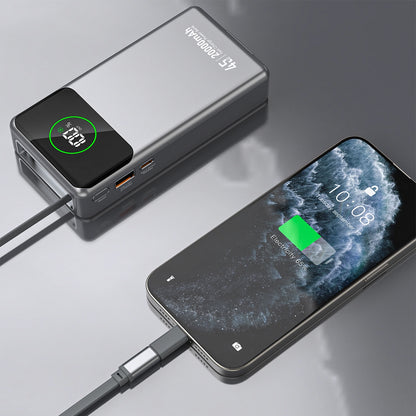 Vanjska baterija Dudao K31 Pro, 20000mAh, 45W, QC + PD, 1 x USB-A - 2 x USB-C, Siva