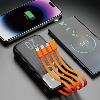 Vanjska baterija Dudao K6Pro+, 20000mAh, 10W, 1 x Lightning - 1 x microUSB - 1 x USB-A - 1 x USB-C, Crna