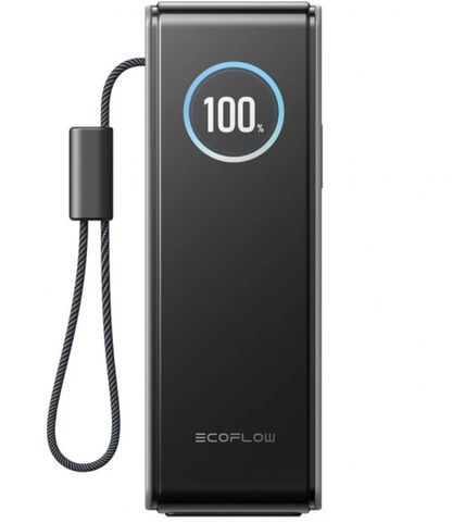Vanjska baterija EcoFlow Rapid, 25000mAh, 170W, QC + PD, 1 x USB-A - 3 x USB-C, Siva