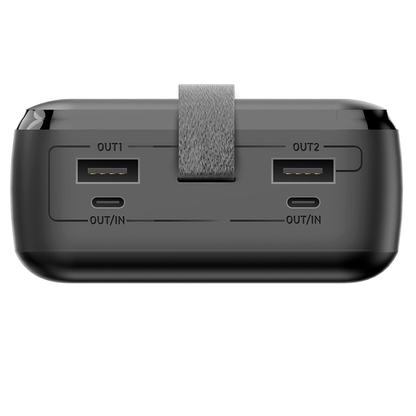 Vanjska baterija Forever TB-400, 20000mAh, 65W, QC + PD, 2 x USB-A - 2 x USB-C, Crna