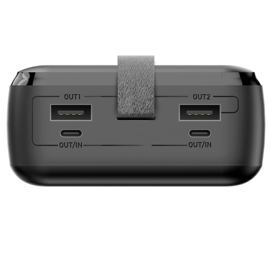 Vanjska baterija Forever TB-400, 20000mAh, 65W, QC + PD, 2 x USB-A - 2 x USB-C, Crna
