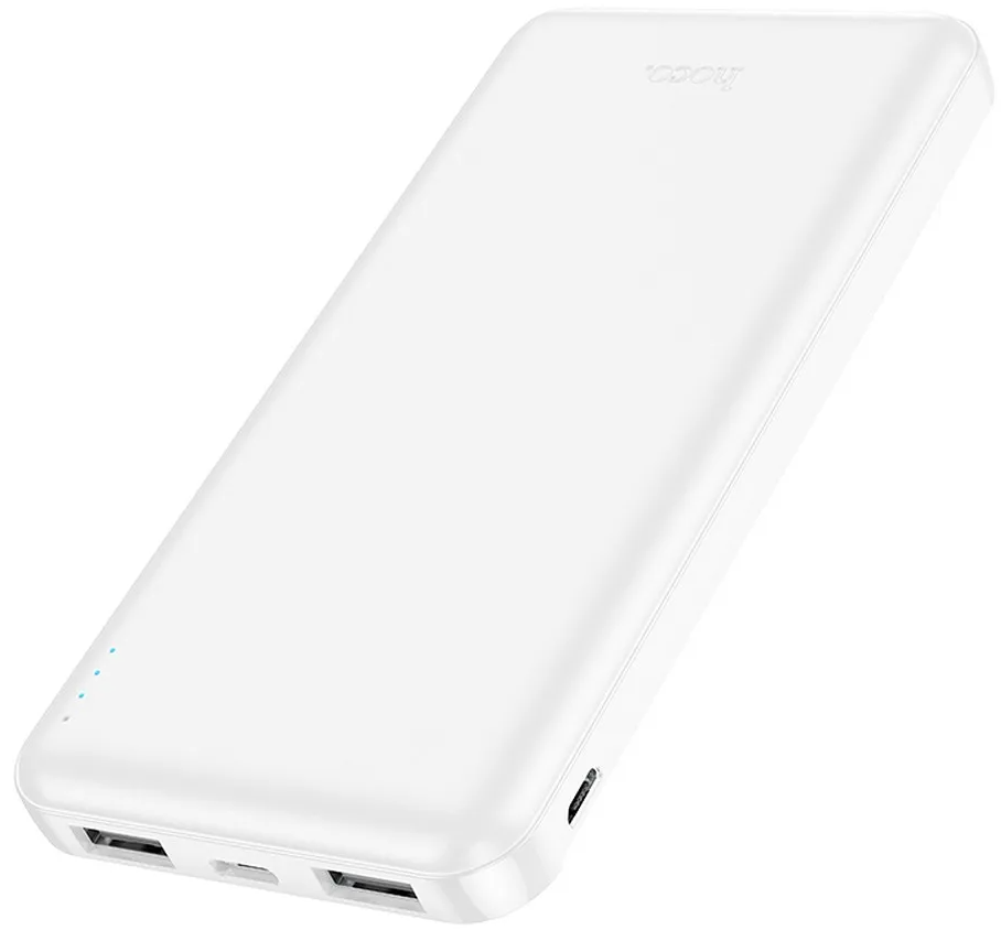 Vanjska baterija HOCO J100, 10000mAh, 10W, 2 x USB-A, Bijela