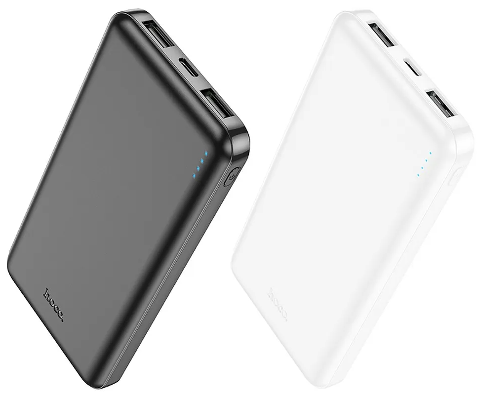 Vanjska baterija HOCO J100, 10000mAh, 10W, 2 x USB-A, Crna