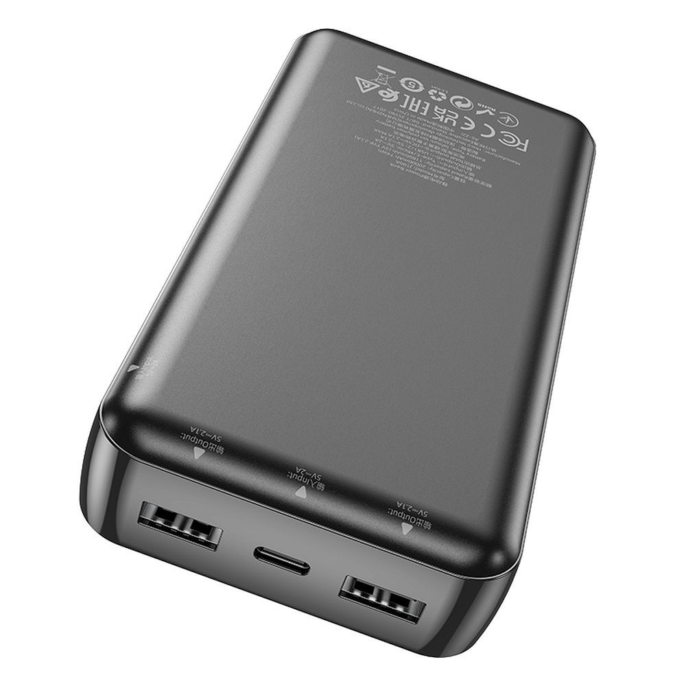Vanjska baterija HOCO J100A, 20000mAh, 10W, 2 x USB-A, Crna
