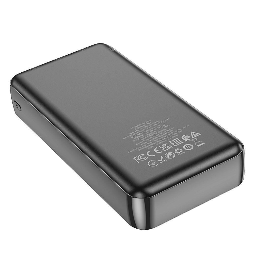 Vanjska baterija HOCO J100A, 20000mAh, 10W, 2 x USB-A, Crna