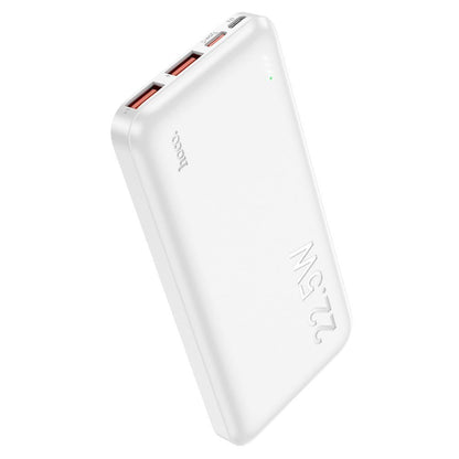 Vanjska baterija HOCO J101, 10000mAh, 22.5W, QC + PD, 1 x USB-C - 2 x USB-A, Bijela