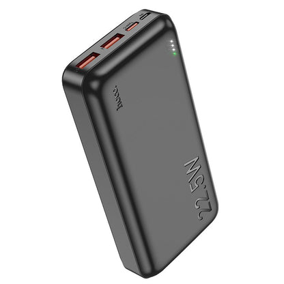 Vanjska baterija HOCO J101A, 20000mAh, 22.5W, QC + PD, 1 x USB-C - 2 x USB-A, Crna