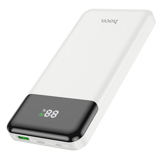 Vanjska baterija HOCO J102, 10000mAh, 20W, QC + PD, 1 x USB-A - 1 x USB-C, Bijela
