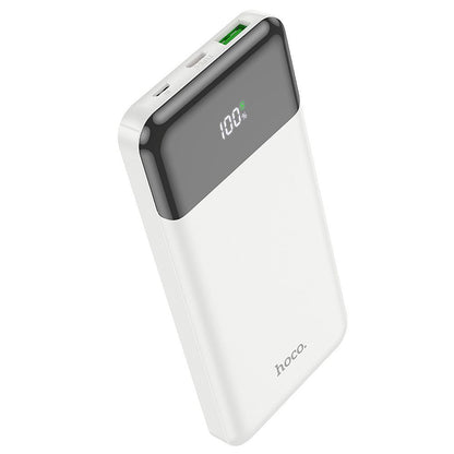 Vanjska baterija HOCO J102, 10000mAh, 20W, QC + PD, 1 x USB-A - 1 x USB-C, Bijela