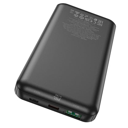 Vanjska baterija HOCO J102, 10000mAh, 20W, QC + PD, 1 x USB-A - 1 x USB-C, Crna