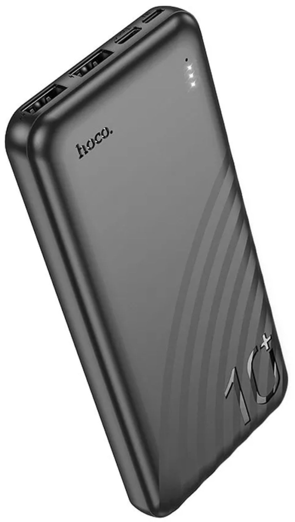 Vanjska baterija HOCO J123, 10000mAh, 10W, 2 x USB-A, Crna