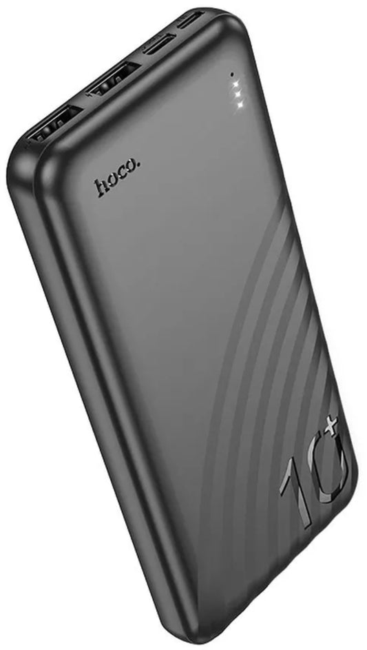 Vanjska baterija HOCO J123, 10000mAh, 10W, 2 x USB-A, Crna
