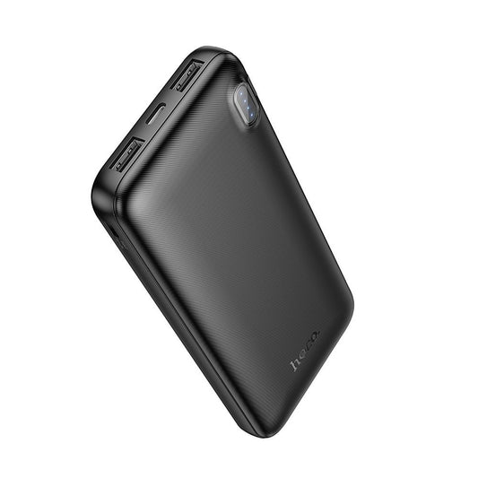 Vanjska baterija HOCO J128, 10000mAh, 10W, 2 x USB-A, Crna