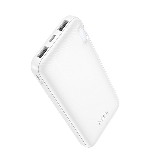 Vanjska baterija HOCO J128, 10000mAh, 10W, 2 x USB-A, Bijela