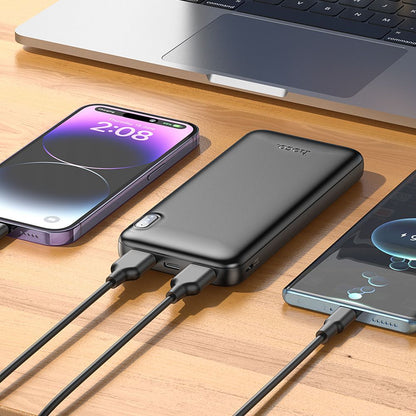 Vanjska baterija HOCO J128, 10000mAh, 10W, 2 x USB-A, Crna