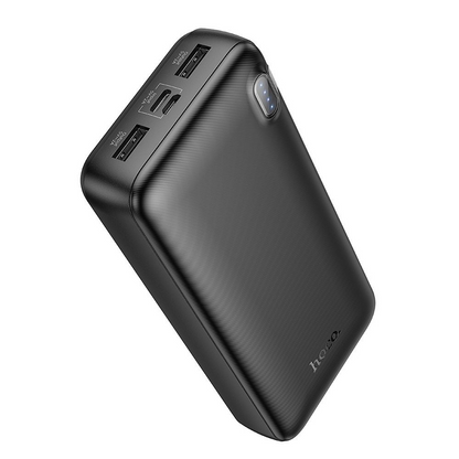Vanjska baterija HOCO J128A, 20000mAh, 10W, 2 x USB-A, Crna, Obnovljena