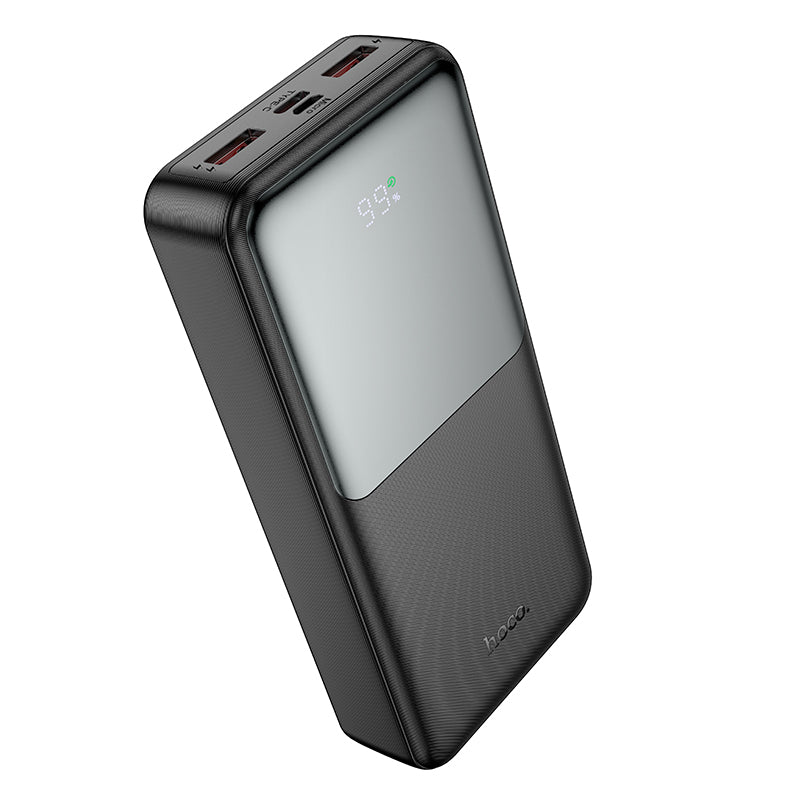 Vanjska baterija HOCO J136A, 20000mAh, 22.5W, QC + PD, 1 x USB-C - 2 x USB-A, Crna
