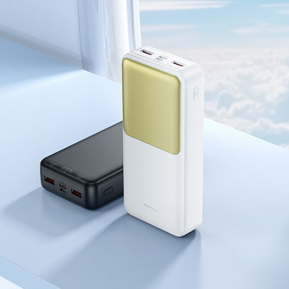 Vanjska baterija HOCO J136A, 20000mAh, 22.5W, QC + PD, 1 x USB-C - 2 x USB-A, Crna