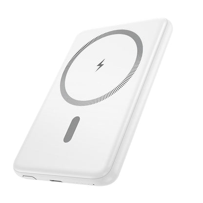 Bežična vanjska baterija HOCO J140A, 5000mAh, 20W, PD + QI, 1 x USB-C, Bijela
