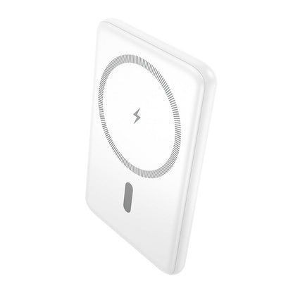 Bežična vanjska baterija HOCO J140A, 5000mAh, 20W, PD + QI, 1 x USB-C, Bijela