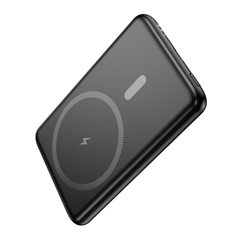 Vanjska baterija HOCO Wireless J140A, 5000mAh, 20W, PD + QI, 1 x USB-C, Crna