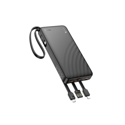 Vanjska baterija HOCO J146, 10000mAh, 10W, 1 x Lightning - 1 x microUSB - 1 x USB-A - 1 x USB-C, Crna